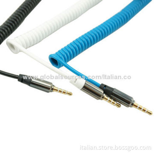Wholesale 3.5mm Jack Male to Female Aux Audio Cables, 125V AC/DC Voltage Rating